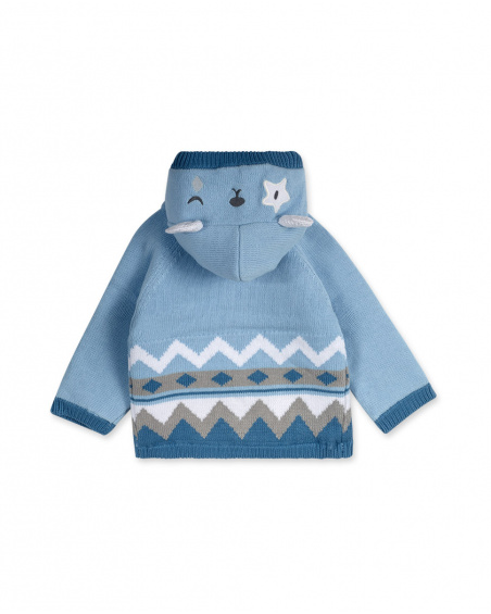 Veste Tricot Bleu Garçon Baby Circus