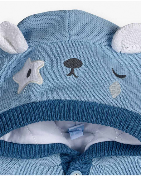 Veste Tricot Bleu Garçon Baby Circus