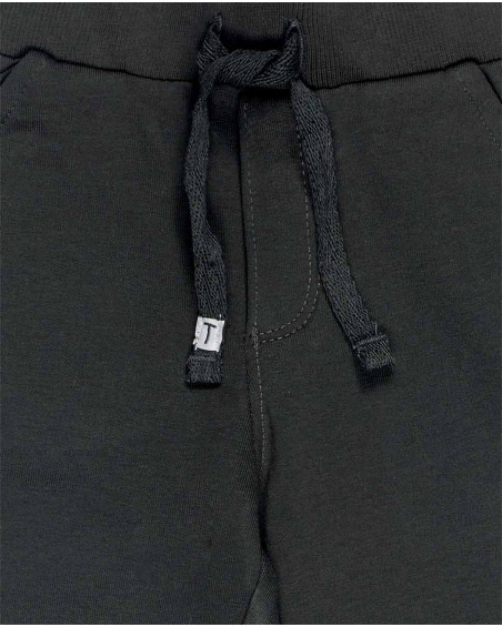 Pantalon Peluche Gris Garçon Basics Bébé W23
