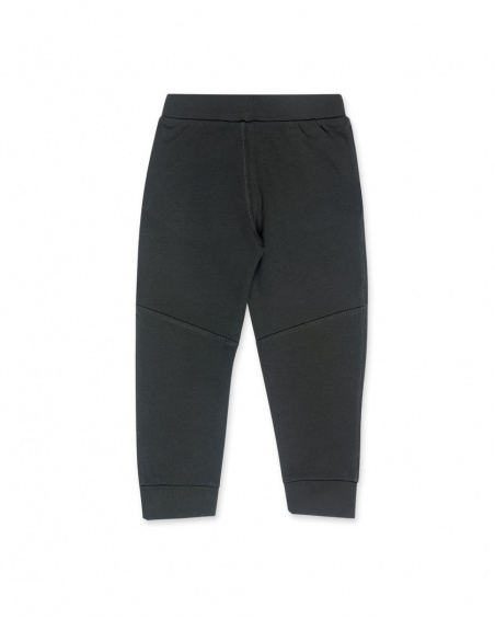 Pantalon Peluche Gris Garçon Basics Bébé W23