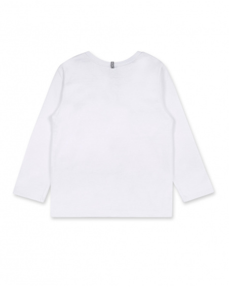 T-shirt Maille Blanc Garçon Basics Bébé W23