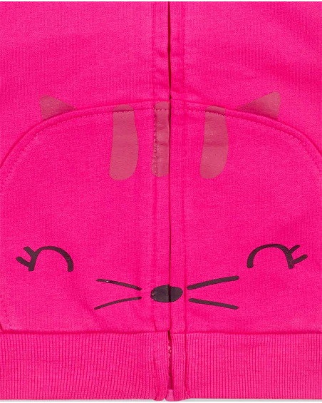 Survêtement Peluche Fuchsia Fille Basics Bébé W23 Survêtement Peluche Fuchsia Fille Basics Bébé W23