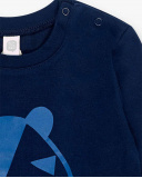 T-shirt Maille Marine Et Marine Garçon Basics Bébé W23 T-shirt Maille Marine Et Marine Garçon Basics Bébé W23