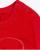 T-shirt Maille Rouge Garçon Basics Bébé W23 T-shirt Maille Rouge Garçon Basics Bébé W23