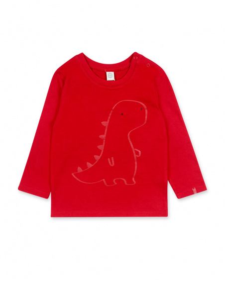 T-shirt Maille Rouge Garçon Basics Bébé W23 T-shirt Maille Rouge Garçon Basics Bébé W23