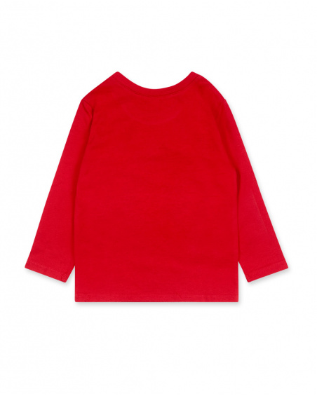 T-shirt Maille Rouge Garçon Basics Bébé W23 T-shirt Maille Rouge Garçon Basics Bébé W23