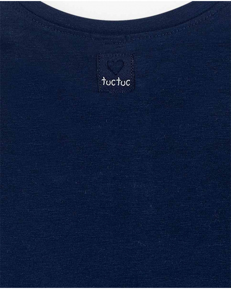 T-shirt Maille Marine Fille Basics Bébé W23