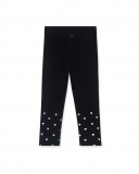 Legging Maille Noir Fille Basics Bébé W23 Legging Maille Noir Fille Basics Bébé W23
