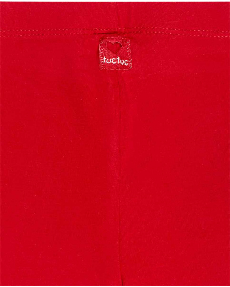 Legging Pois Rouge Fille Basics Bébé W23 Legging Pois Rouge Fille Basics Bébé W23