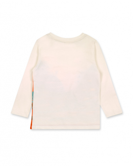 T-shirt Maille Beige Garçon Natural Grown T-shirt Maille Beige Garçon Natural Grown