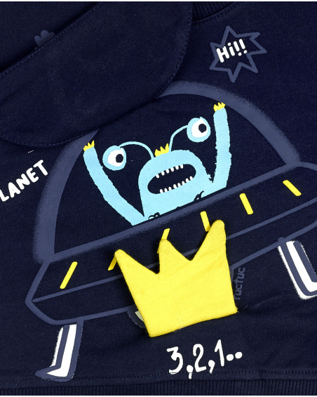 Sweat Et Pantalon Peluche Bleu Et Vert Garçon Galaxy Friends Sweat Et Pantalon Peluche Bleu Et Vert Garçon Galaxy Friends