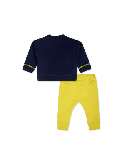 Sweat Et Pantalon Peluche Bleu Et Vert Garçon Galaxy Friends Sweat Et Pantalon Peluche Bleu Et Vert Garçon Galaxy Friends