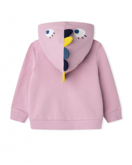Sweat à capuche en peluche rose pour fille Galaxy Friends