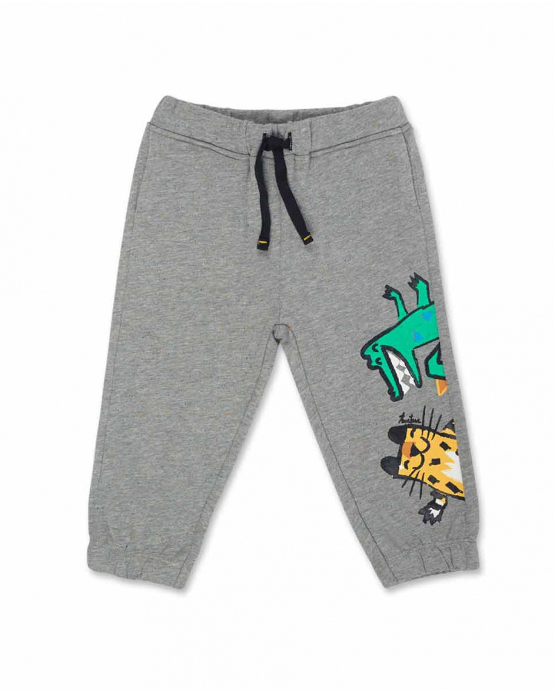Pantalon molleton gris garçon Hip Hip Hooray!