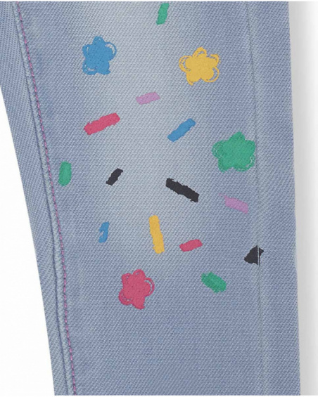 Pantalon en maille bleu pour fille Hip Hip Hooray! Pantalon en maille bleu pour fille Hip Hip Hooray!