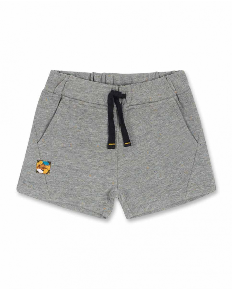 Bermuda gris en maille pour garçon Hip Hip Hooray!