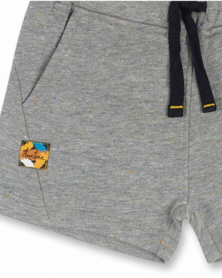 Bermuda gris en maille pour garçon Hip Hip Hooray! Bermuda gris en maille pour garçon Hip Hip Hooray!