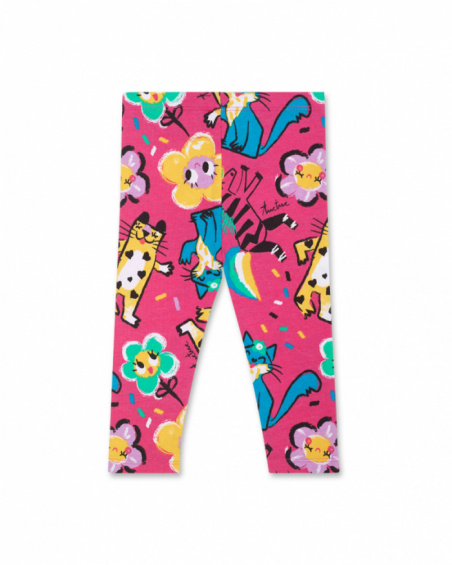 Legging en maille fuchsia pour fille Hip Hip Hooray! Legging en maille fuchsia pour fille Hip Hip Hooray!