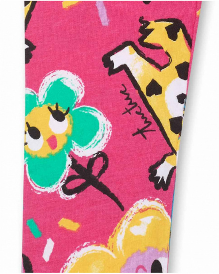 Legging en maille fuchsia pour fille Hip Hip Hooray! Legging en maille fuchsia pour fille Hip Hip Hooray!