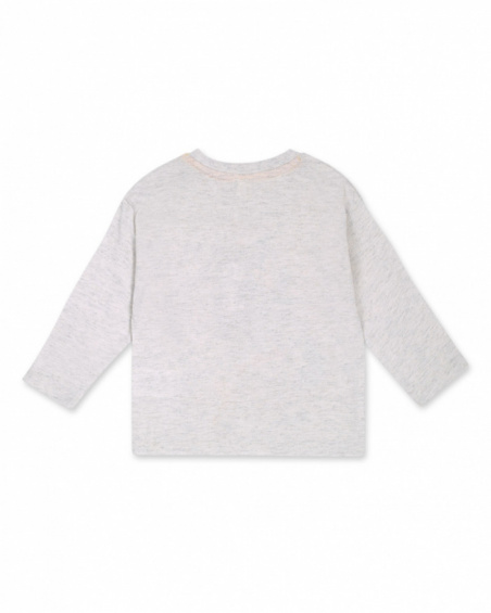 T-shirt long en maille beige pour garçon Hip Hip Hooray! T-shirt long en maille beige pour garçon Hip Hip Hooray!