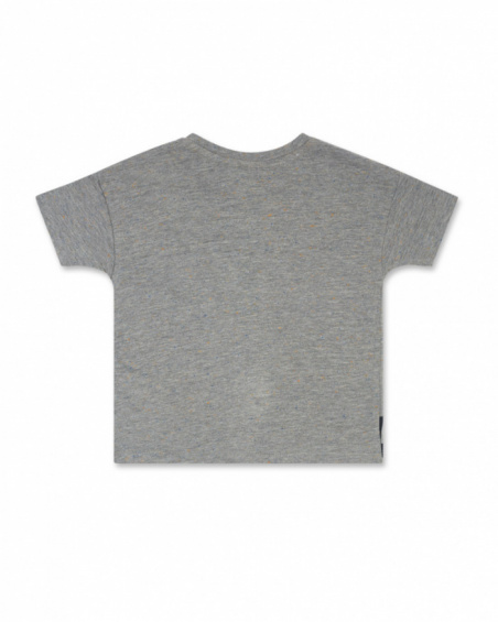 T-shirt gris en maille pour garçon Hip Hip Hooray! T-shirt gris en maille pour garçon Hip Hip Hooray!