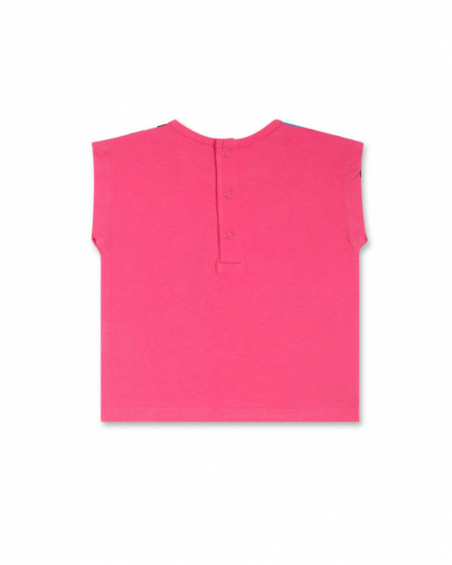 T-shirt en maille fuchsia pour fille Hip Hip Hooray! T-shirt en maille fuchsia pour fille Hip Hip Hooray!
