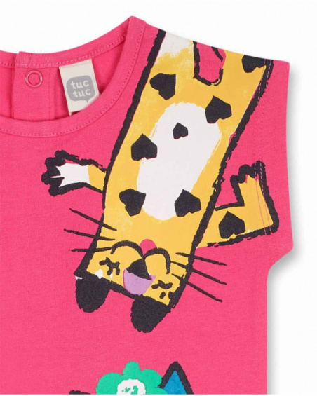 T-shirt en maille fuchsia pour fille Hip Hip Hooray! T-shirt en maille fuchsia pour fille Hip Hip Hooray!