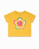 T-shirt en maille jaune pour fille Hip Hip Hooray! T-shirt en maille jaune pour fille Hip Hip Hooray!