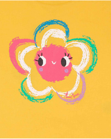 T-shirt en maille jaune pour fille Hip Hip Hooray! T-shirt en maille jaune pour fille Hip Hip Hooray!