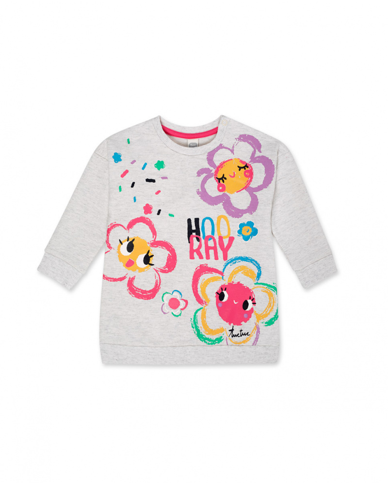 Robe en peluche beige pour fille Hip Hip Hooray!