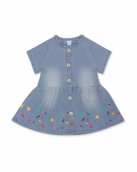 Robe en maille bleue pour fille Hip Hip Hooray! Robe en maille bleue pour fille Hip Hip Hooray!