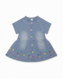 Robe en maille bleue pour fille Hip Hip Hooray! Robe en maille bleue pour fille Hip Hip Hooray!