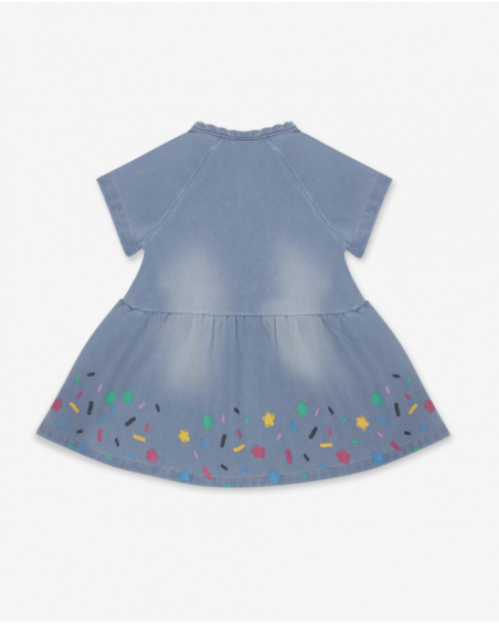 Robe en maille bleue pour fille Hip Hip Hooray! Robe en maille bleue pour fille Hip Hip Hooray!
