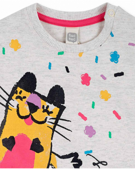 Sweat molleton beige pour fille Hip Hip Hooray! Sweat molleton beige pour fille Hip Hip Hooray!