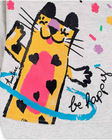 Sweat molleton beige pour fille Hip Hip Hooray! Sweat molleton beige pour fille Hip Hip Hooray!