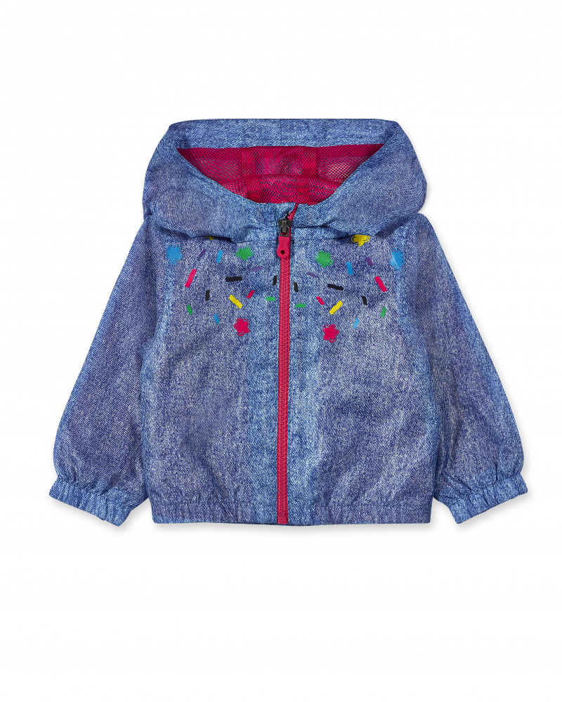 Coupe-vent bleu fille Hip Hip Hooray!