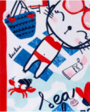 Serviette imprimé fille Beach Day Serviette imprimé fille Beach Day