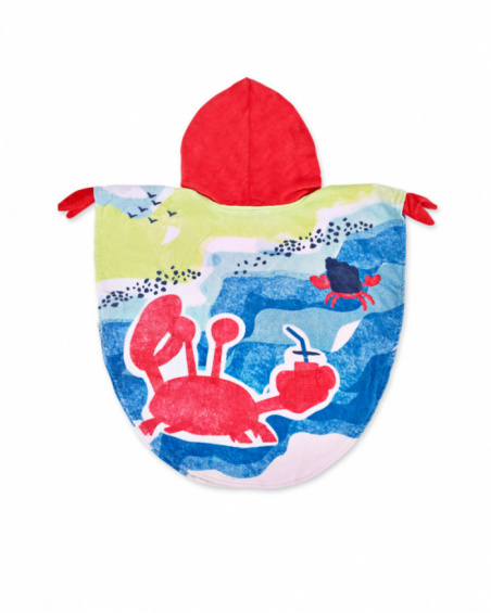 Serviette poncho imprimée unisexe Beach Day Serviette poncho imprimée unisexe Beach Day