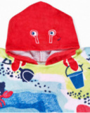 Serviette poncho imprimée unisexe Beach Day Serviette poncho imprimée unisexe Beach Day