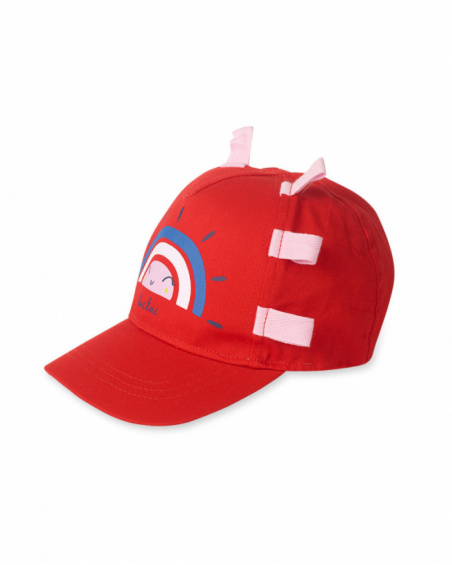 Casquette twill rouge fille Beach Day Casquette twill rouge fille Beach Day