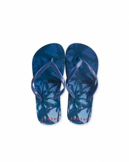Tongs bleues pour garçon Spring Break Tongs bleues pour garçon Spring Break