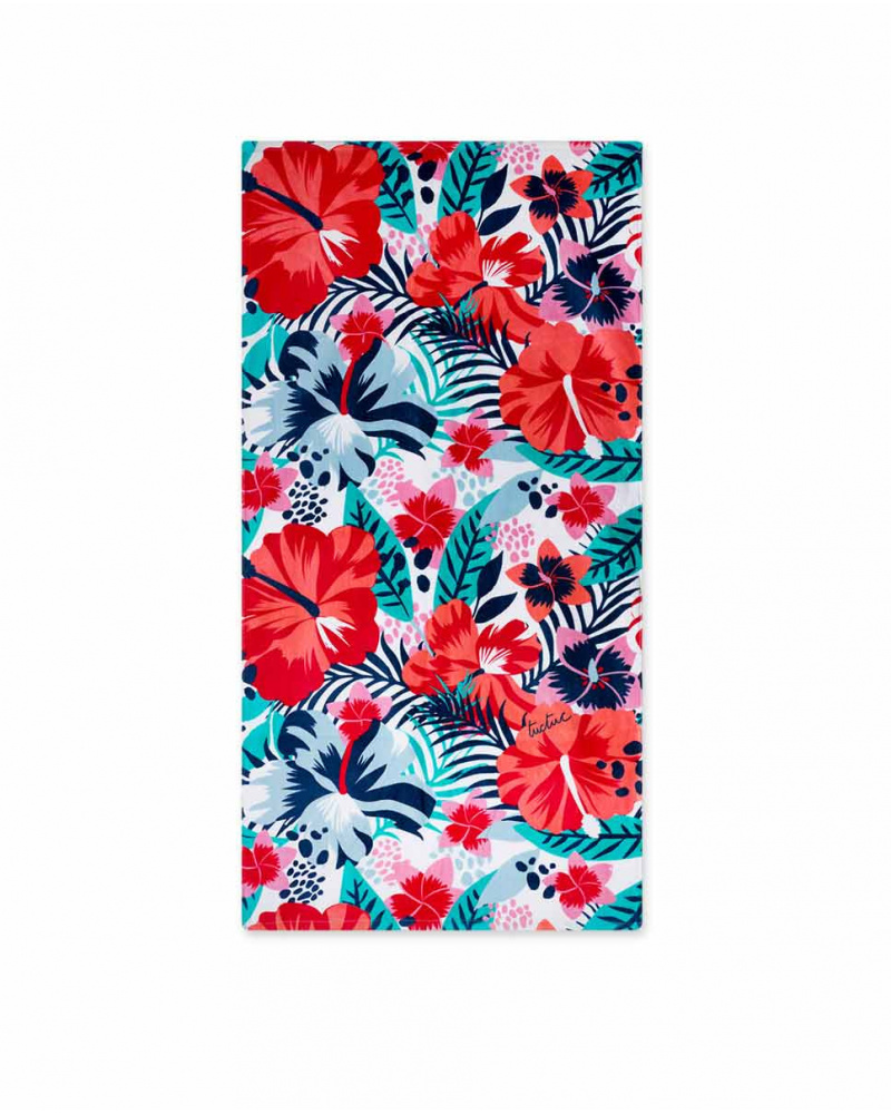 Serviette imprimé fille Hello Playa