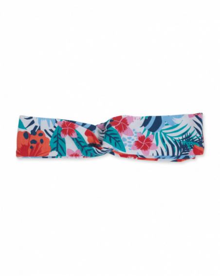 Bandeau rigide blanc rouge pour fille Hello Playa Bandeau rigide blanc rouge pour fille Hello Playa