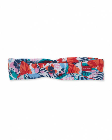 Bandeau rigide blanc rouge pour fille Hello Playa Bandeau rigide blanc rouge pour fille Hello Playa