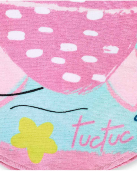 Serviette poncho rose pour fille Tortues Serviette poncho rose pour fille Tortues
