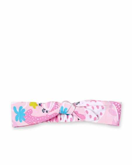 Bandeau tricot imprimé tortues fille Bandeau tricot imprimé tortues fille