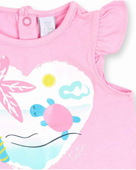 Set de bain rose pour fille Tortues Set de bain rose pour fille Tortues