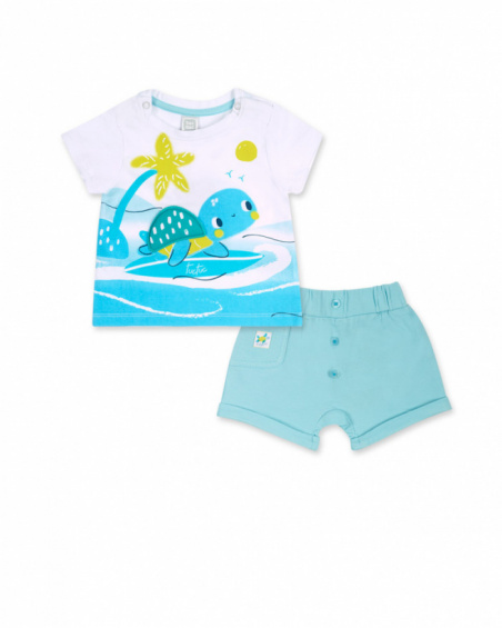 Ensemble tricot bleu garçon Tortues Ensemble tricot bleu garçon Tortues