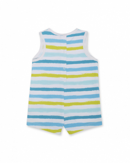 Barboteuse tricot rayé garçon Tortues Barboteuse tricot rayé garçon Tortues