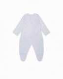 Barboteuse en maille blanche pour fille Turtles Barboteuse en maille blanche pour fille Turtles